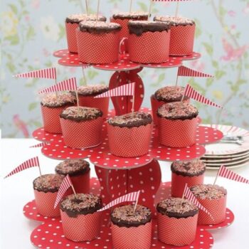 Intra απο ξύλο plywood 3mm-4mm πάχος - Διακόσμηση για πάρτι γενεθλίων γάμου 3 επιπέδων Cupcake Δίασταση 30x30 cm Intraeaxys-joedzq61 - Image 1