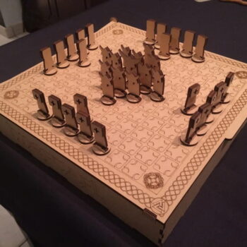 Intra απο ξύλο plywood 3mm-4mm πάχος - Επιτραπέζιο παιχνίδι Viking Hnefatafl Δίασταση 30x30 cm Intraeaxys-pok3n6d7 - Image 1