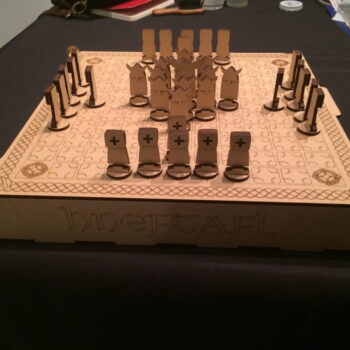 Intra απο ξύλο plywood 3mm-4mm πάχος - Επιτραπέζιο παιχνίδι Viking Hnefatafl Δίασταση 30x30 cm Intraeaxys-pok3n6d7 - Image 3