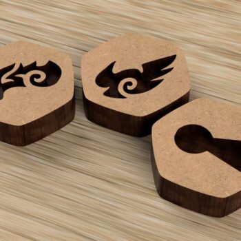 Intra απο ξύλο plywood 3mm-4mm πάχος - Πολεμικοί δείκτες ελέγχου στήθους Δίασταση 30x30 cm Intraeaxys-lopqxkz7 - Image 1