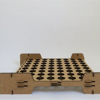 Intra απο ξύλο plywood 3mm-4mm πάχος - Παιχνίδι Connect 4 Δίασταση 30x30 cm Intraeaxys-voq2qmjo - Image 6