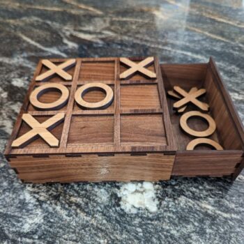 Intra απο ξύλο plywood 3mm-4mm πάχος - Απλό κουτί Tic-Tac-Toe Δίασταση 30x30 cm Intraeaxys-joedjd51 - Image 3