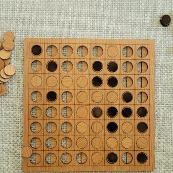 Intra απο ξύλο plywood 3mm-4mm πάχος - Επιτραπέζιο παιχνίδι Othello Δίασταση 30x30 cm Intraeaxys-pok39697 - Image 1