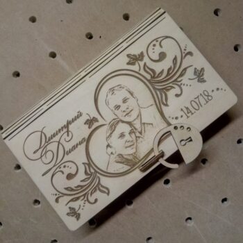 Intra απο ξύλο plywood 3mm-4mm πάχος - Ξύλινο διακοσμητικό κουτί σε σχήμα βιβλίου με λουκέτο Δίασταση 30x30 cm Intraeaxys-eoxldn4o - Image 1