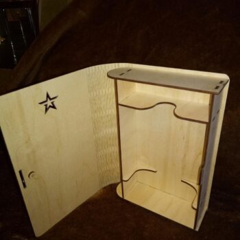 Intra απο ξύλο plywood 3mm-4mm πάχος - Book Like Wine Box Δίασταση 30x30 cm Intraeaxys-lopqlk57 - Image 3