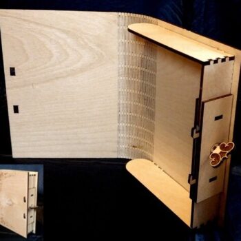 Intra απο ξύλο plywood 3mm-4mm πάχος - Κουτί βιβλίου Δίασταση 30x30 cm Intraeaxys-voq2325o - Image 1