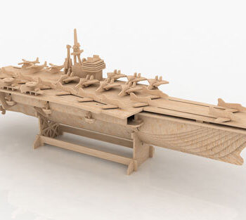 Intra απο ξύλο plywood 3mm-4mm πάχος - Αεροπλανοφόρο 3D Puzzle Δίασταση 30x30 cm Intraeaxys-d1leg67m - Image 1