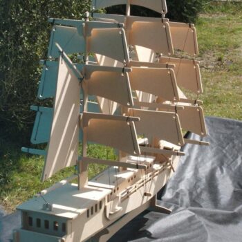 Intra απο ξύλο plywood 3mm-4mm πάχος - Σετ πλοίου 1 Δίασταση 30x30 cm Intraeaxys-eo2lz378 - Image 1