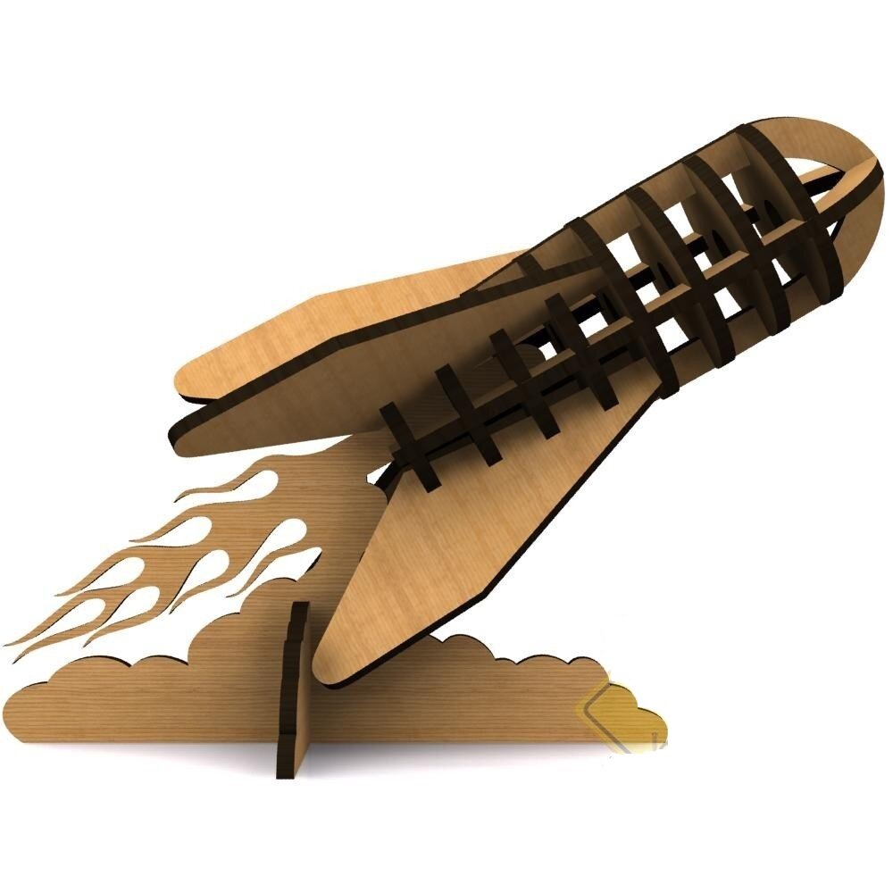 Intra απο ξύλο plywood 3mm-4mm πάχος - David Rocket MK2 3D Model 6mm Δίασταση 30x30 cm Intraeaxys-eo20m2l7