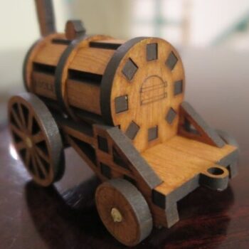 Intra απο ξύλο plywood 3mm-4mm πάχος - Μοντέλο Rocket Stephenson Δίασταση 30x30 cm Intraeaxys-voq2zk6o - Image 4