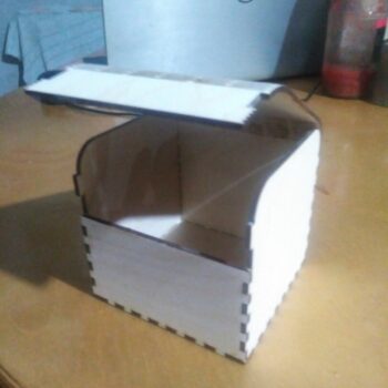 Intra απο ξύλο plywood 3mm-4mm πάχος - Flex Box με Καπάκι Living Μεντεσέ Δίασταση 30x30 cm Intraeaxys-qomme0ko - Image 1