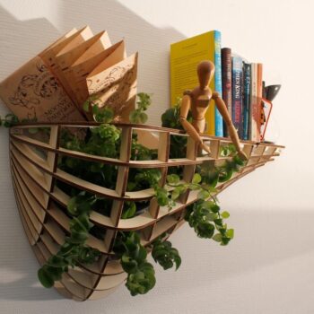 Intra απο ξύλο plywood 3mm-4mm πάχος - Ράφι τοίχου τσέπης Δίασταση 30x30 cm Intraeaxys-6o3yzzk7 - Image 1