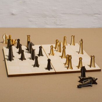 Intra απο ξύλο plywood 3mm-4mm πάχος - Ξύλινα κομμάτια σκακιού Δίασταση 30x30 cm Intraeaxys-eo4qepg7 - Image 1