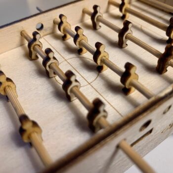 Intra απο ξύλο plywood 3mm-4mm πάχος - Πρότυπο πίνακα ποδοσφαίρου Δίασταση 30x30 cm Intraeaxys-075yr9mo - Image 3