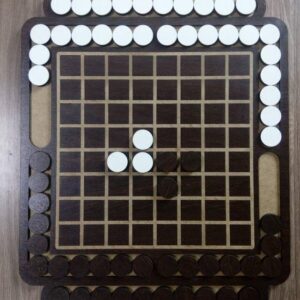 Intra απο ξύλο plywood 3mm-4mm πάχος - Επιτραπέζιο παιχνίδι Reversi Δίασταση 30x30 cm Intraeaxys-67wln631