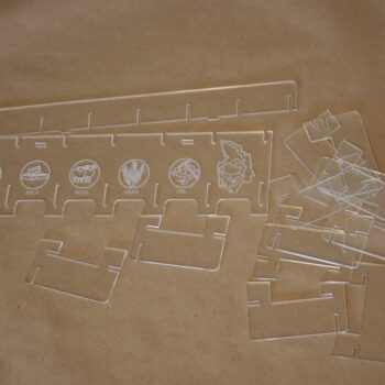 Intra απο ξύλο plywood 3mm-4mm πάχος - Κάτοχος κάρτας Catan Catan Organizer 1/8″ Ακρυλικό Δίασταση 20x20 cm Intraeaxys-p7ymzxr7 - Image 6