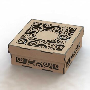 Intra απο ξύλο plywood 3mm-4mm πάχος - Πρότυπο ξύλινου κιβωτίου Δίασταση 30x30 cm Intraeaxys-lopw557w - Image 1