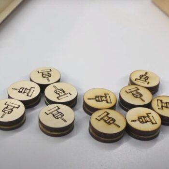 Intra απο ξύλο plywood 3mm-4mm πάχος - Επιτραπέζιο παιχνίδι Pucket Game Δίασταση 30x30 cm Intraeaxys-91jd2mg1 - Image 4