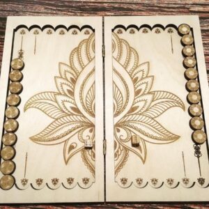 Intra απο ξύλο plywood 3mm-4mm πάχος - Επιτραπέζιο παιχνίδι τάβλι Δίασταση 30x30 cm Intraeaxys-r7vm8667