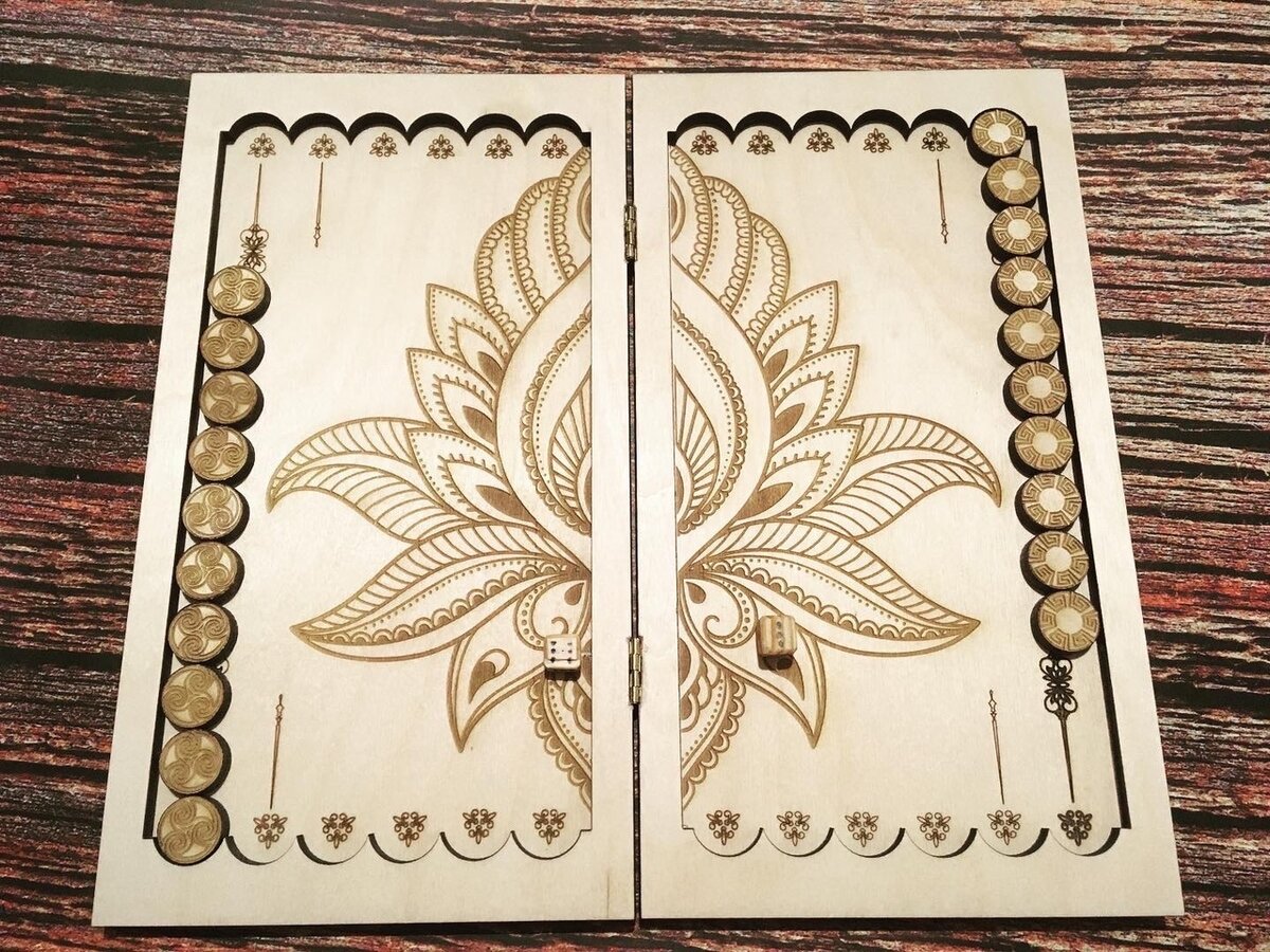 Intra απο ξύλο plywood 3mm-4mm πάχος - Επιτραπέζιο παιχνίδι τάβλι Δίασταση 30x30 cm Intraeaxys-r7vm8667