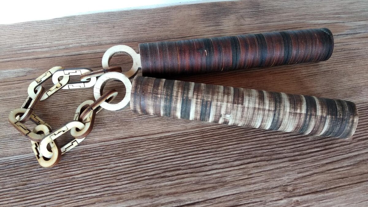 Intra απο ξύλο plywood 3mm-4mm πάχος - Πρότυπο κόντρα πλακέ πολεμικών τεχνών Nunchaku 6mm Δίασταση 30x30 cm Intraeaxys-51rr4gd1