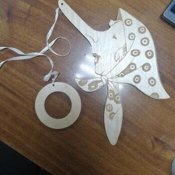 Intra απο ξύλο plywood 3mm-4mm πάχος - Παιχνίδι Ring And Pin, Cup And Ball Παιχνίδι Παραδοσιακό παιδικό παιχνίδι Δίασταση 30x30 cm Intraeaxys-51rrj6v1 - Image 1