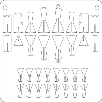 Intra απο ξύλο plywood 3mm-4mm πάχος - Σκάκι Δίασταση 30x30 cm Intraeaxys-m1dwxlok - Image 1