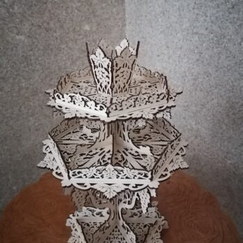 Intra απο ξύλο plywood 3mm-4mm πάχος - Μπολ καραμέλα σταφυλιού Δίασταση 30x30 cm Intraeaxys-joedld91 - Image 3