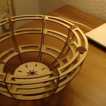 Intra απο ξύλο plywood 3mm-4mm πάχος - Αρχείο PDF Bowl Δίασταση 30x30 cm Intraeaxys-lopqpm37 - Image 1