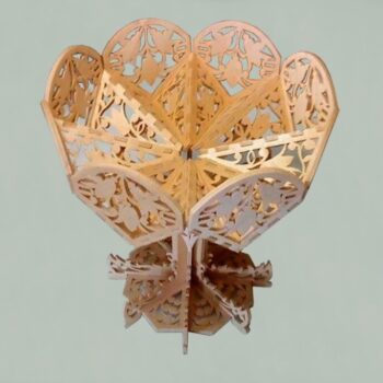 Intra απο ξύλο plywood 3mm-4mm πάχος - Αρχείο PDF με κύλιση Candy Bowl Saw Pattern Fretwork Δίασταση 30x30 cm Intraeaxys-6o3qep1n - Image 1