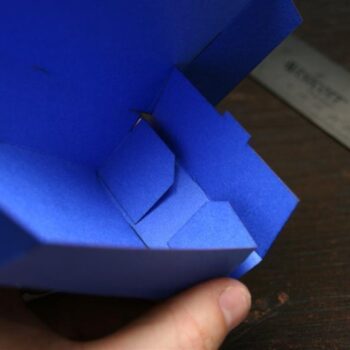 Intra απο ξύλο plywood 3mm-4mm πάχος - Functional Papercraft: A Folded Box Δίασταση 30x30 cm Intraeaxys-67wzl327 - Image 5