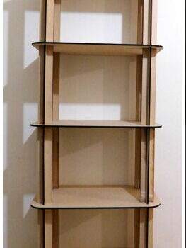 Intra απο ξύλο plywood 3mm-4mm πάχος - Estante 5 Niveles (ράφι) Δίασταση 30x30 cm Intraeaxys-qomr5813 - Image 1