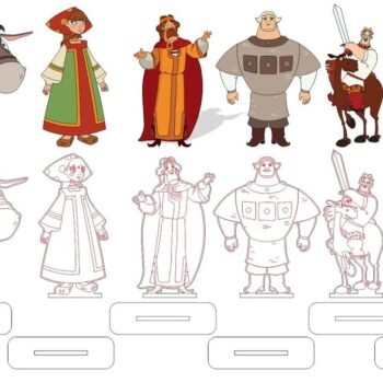 Intra απο ξύλο plywood 3mm-4mm πάχος - Χαρακτήρες παραμυθιού με μαγνήτες βάσης Δίασταση 30x30 cm Intraeaxys-e1gkxqmo - Image 1