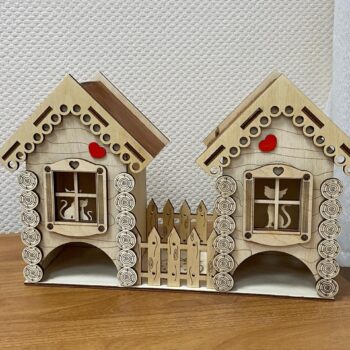 Intra απο ξύλο plywood 3mm-4mm πάχος - Πρότυπο διπλής όψης κιτ τσαγιού Δίασταση 30x30 cm Intraeaxys-p7ym8267 - Image 1