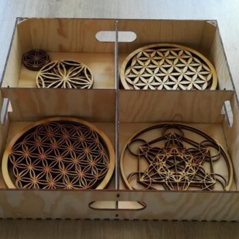 Intra απο ξύλο plywood 3mm-4mm πάχος - Ιερό κουτί γεωμετρίας Δίασταση 30x30 cm Intraeaxys-91jd6kp1 - Image 1