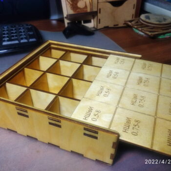 Intra απο ξύλο plywood 3mm-4mm πάχος - Κουτί αποθήκευσης για μικροαντικείμενα Δίασταση 30x30 cm Intraeaxys-eo202y67 - Image 1