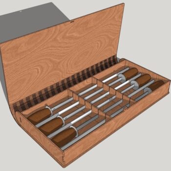 Intra απο ξύλο plywood 3mm-4mm πάχος - BBQ Skewers Case Κουτί αποθήκευσης ξύλου Δίασταση 30x30 cm Intraeaxys-eo0qzwg1 - Image 1