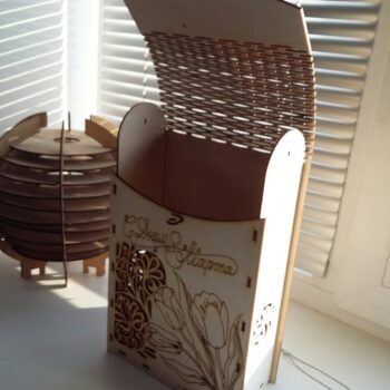 Intra απο ξύλο plywood 3mm-4mm πάχος - Διακοσμητικό Κουτί κρασιού 3mm Κόντρα πλακέ Δίασταση 30x30 cm Intraeaxys-eoxl58vo - Image 5