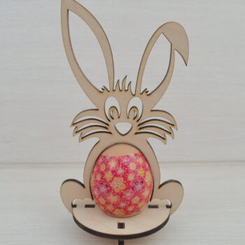 Intra απο ξύλο plywood 3mm-4mm πάχος - Πρότυπο Πασχαλινό Λαγουδάκι 4mm Δίασταση 30x30 cm Intraeaxys-joedgd81 - Image 1