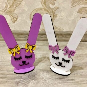 Intra απο ξύλο plywood 3mm-4mm πάχος - Λαστιχένιο Λαγουδάκι Δίασταση 30x30 cm Intraeaxys-pok3nvj7 - Image 1