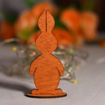 Intra απο ξύλο plywood 3mm-4mm πάχος - Πασχαλινό λαγουδάκι 3mm Δίασταση 30x30 cm Intraeaxys-r1z2ndn1 - Image 5