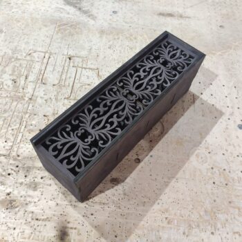 Intra απο ξύλο plywood 3mm-4mm πάχος - Ξύλινο κουτί τεσσάρων διαμερισμάτων με συρόμενο καπάκι Δίασταση 30x30 cm Intraeaxys-6o3yz0q7 - Image 3