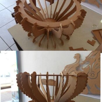 Intra απο ξύλο plywood 3mm-4mm πάχος - Fruit Bowl CNC Cut File Laser Αρχείο PDF Δίασταση 30x30 cm Intraeaxys-voqgwj12 - Image 1