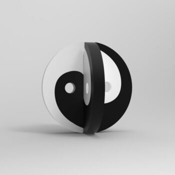 Intra απο ξύλο plywood 3mm-4mm πάχος - Παζλ Yin And Yang 8mm Κόντρα πλακέ Δίασταση 30x30 cm Intraeaxys-67wlng21 - Image 3