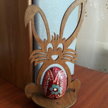 Intra απο ξύλο plywood 3mm-4mm πάχος - Πασχαλινή αυγοθήκη για λαγουδάκι Δίασταση 30x30 cm Intraeaxys-d1lv5kgo - Image 1