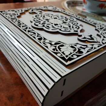 Intra απο ξύλο plywood 3mm-4mm πάχος - صندوق المصحف الشريف Δίασταση 30x30 cm Intraeaxys-d1llvg1m - Image 1