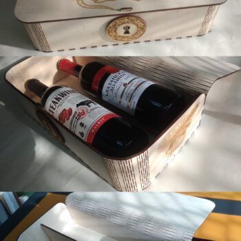 Intra απο ξύλο plywood 3mm-4mm πάχος - Κουτί με καπάκι μεντεσέ Δίασταση 30x30 cm Intraeaxys-eoxl2qvo - Image 1