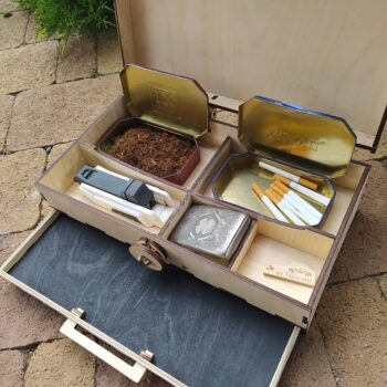 Intra απο ξύλο plywood 3mm-4mm πάχος - Smokers Kit Ξύλινο Κουτί Διαμερίσματος Με Καπάκι 6mm Δίασταση 30x30 cm Intraeaxys-6o3yzej7 - Image 3