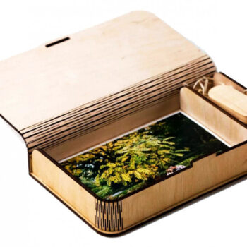 Intra απο ξύλο plywood 3mm-4mm πάχος - Κουτί δώρου για φωτογραφίες και Flash Drive Δίασταση 30x30 cm Intraeaxys-joedv481 - Image 1