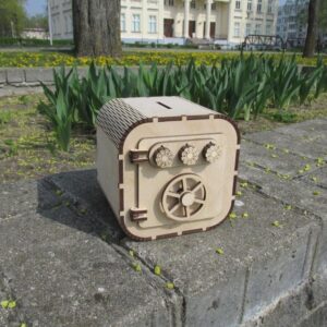 Intra απο ξύλο plywood 3mm-4mm πάχος - Ξύλινο χρηματοκιβώτιο 4mm Δίασταση 30x30 cm Intraeaxys-51rr0401